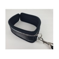 Collar y Correa Spartacus - Neopreno Plateado