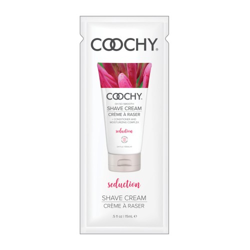 COOCHY Seduction Shave Cream Foil - .5 oz Honeysuckle/Citrus