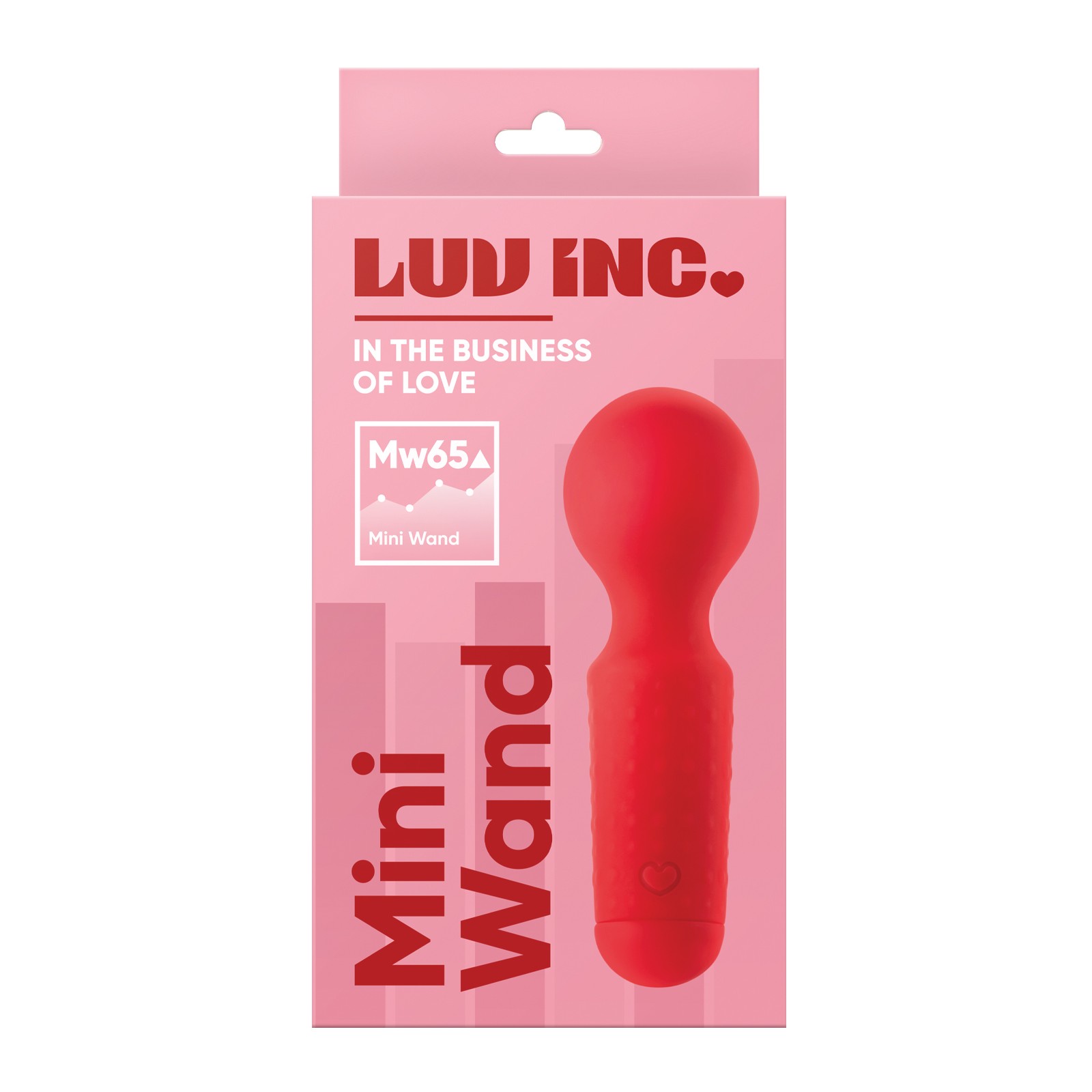 Luv Inc. Mini Wand de 4" Rojo