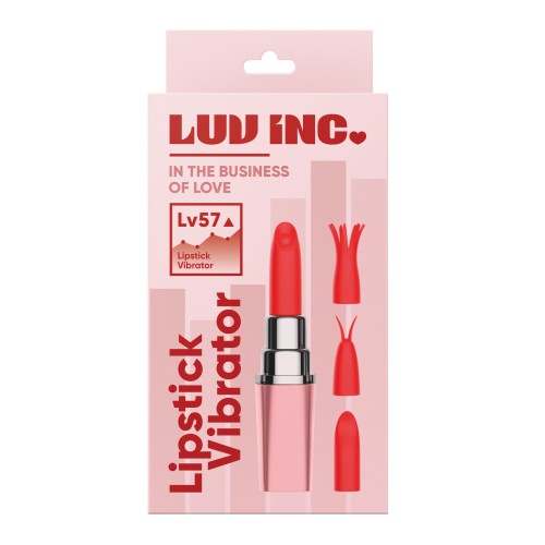 Luv Inc. Lipstick Vibrator 4 Heads Light Pink