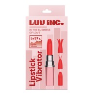 Luv Inc. Lipstick Vibrator 4 Heads Light Pink