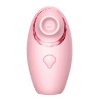 Luv Inc. Triple Action Pink Clitoral Vibrator - 10 Modes