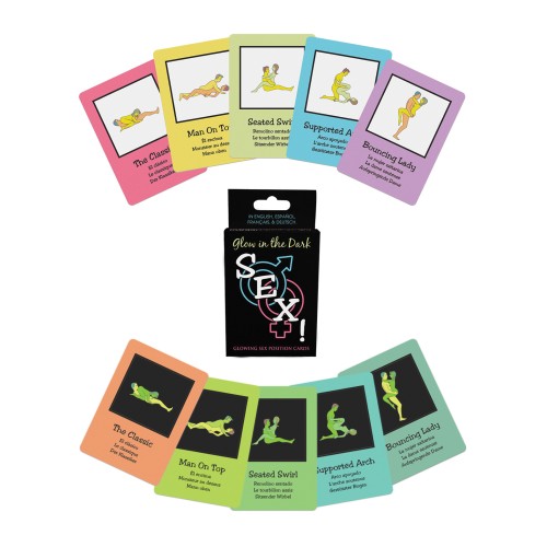 Juego de Cartas Glow in the Dark Sex! Actividades Divertidas