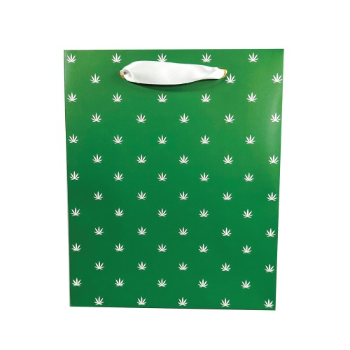 Bolsa de Regalo Polka Pot Verde Blanco