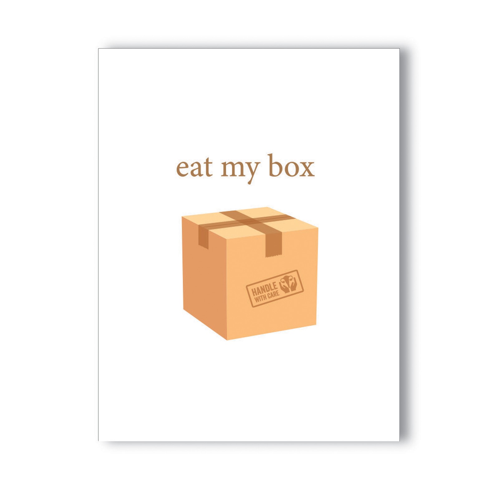 Tarjeta de Saludo Traviesa Eat My Box