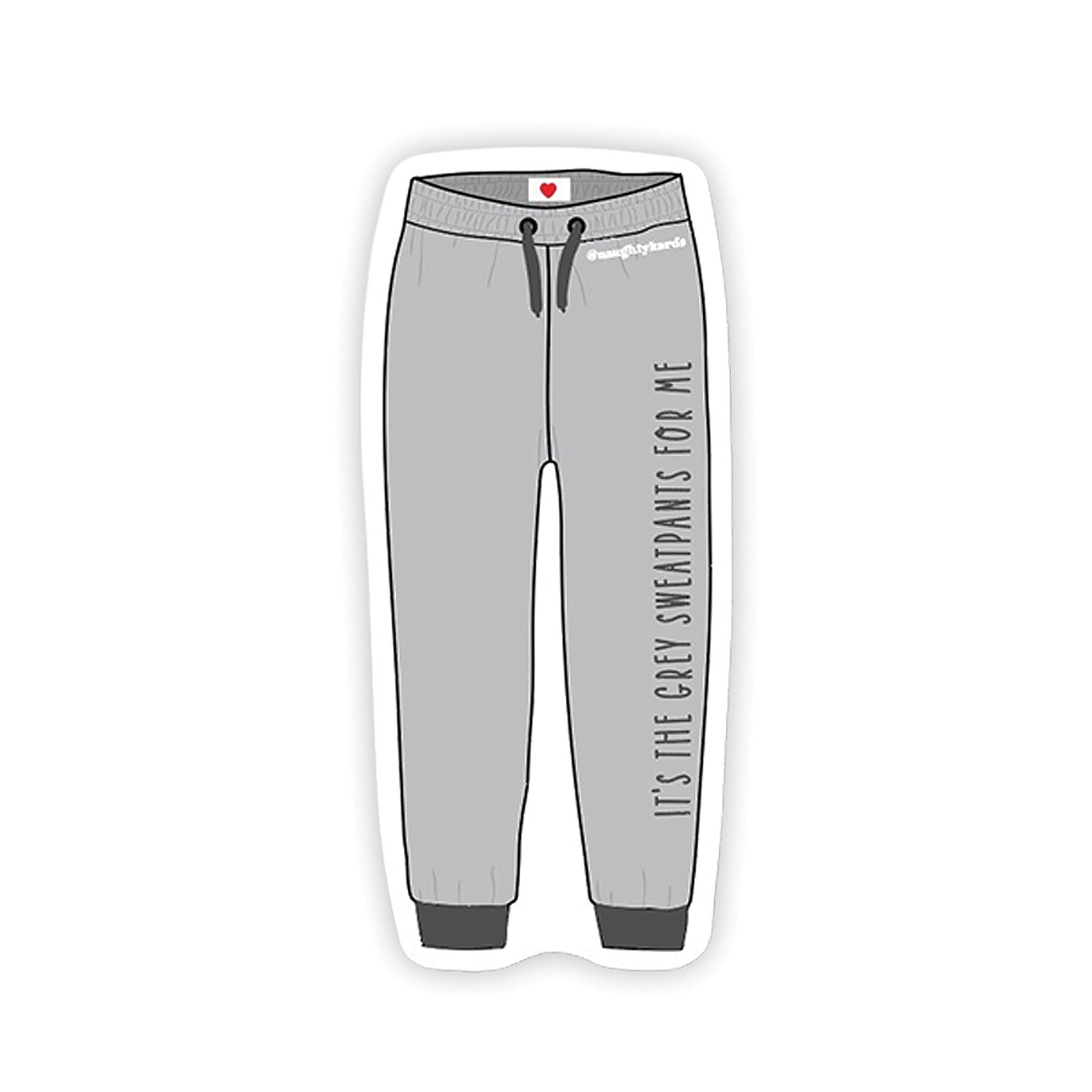 Grey Sweatpants Naughty Sticker Pack - Fun Personalization