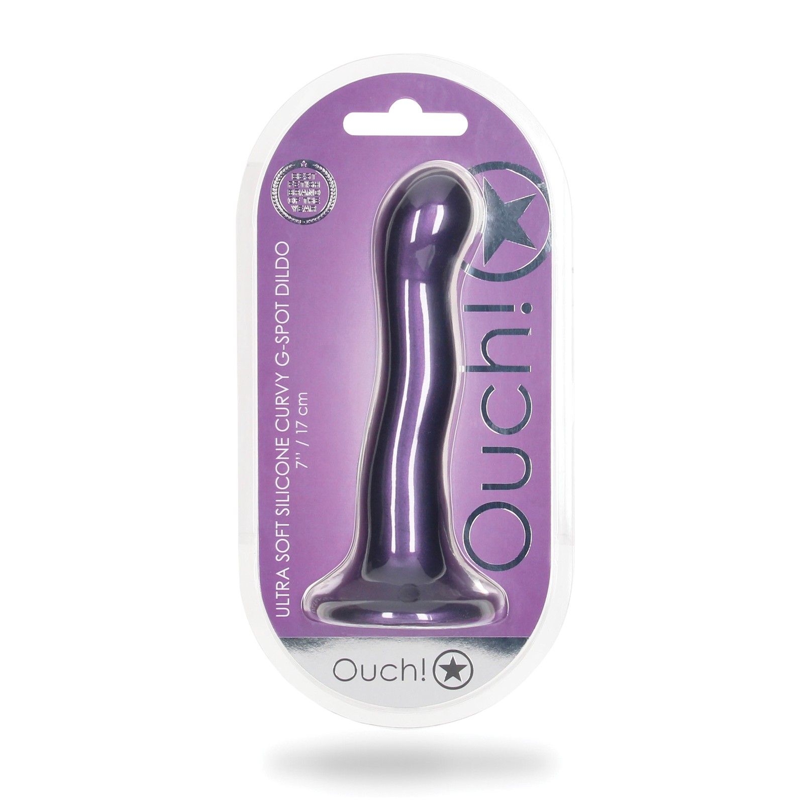 Curvy G-Spot Dildo in Metallic Color