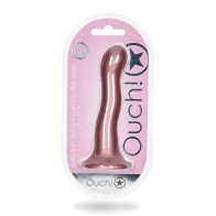 Shots Ouch 7 Curvy G-Spot Dildo - Rose Gold