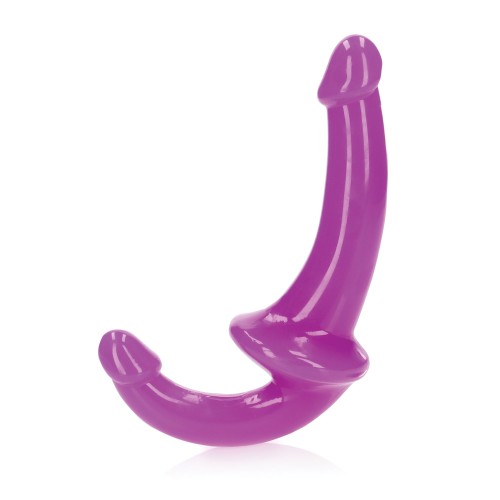 Shots RealRock Glow in the Dark Strapless Strap-On Purple