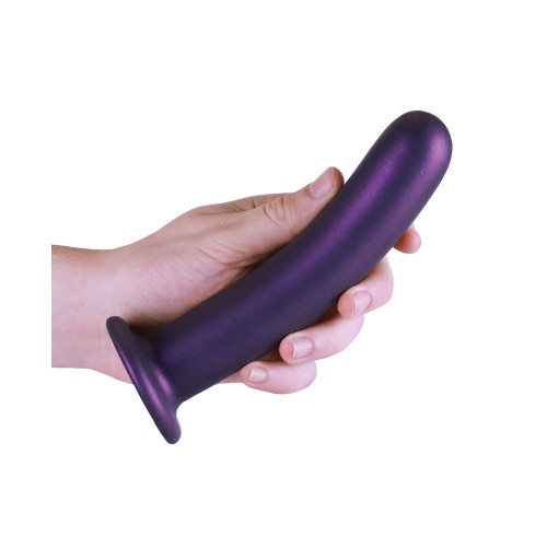 Shots Ouch 7 Inch Smooth G Spot Dildo Metallic Purple