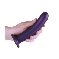 Shots Ouch 7 Inch Smooth G Spot Dildo Metallic Purple