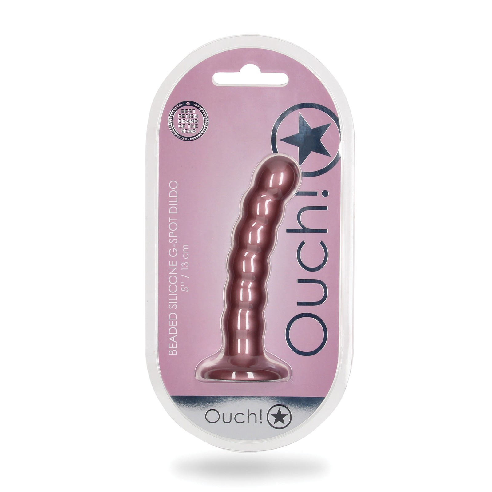 Ouch Rose Gold Beaded G-Spot Dildo