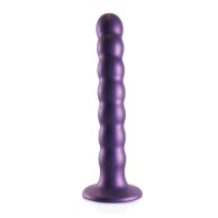 Beaded G-Spot Dildo - Metallic Pleasure