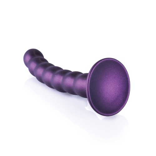 Beaded G-Spot Dildo - Metallic Pleasure