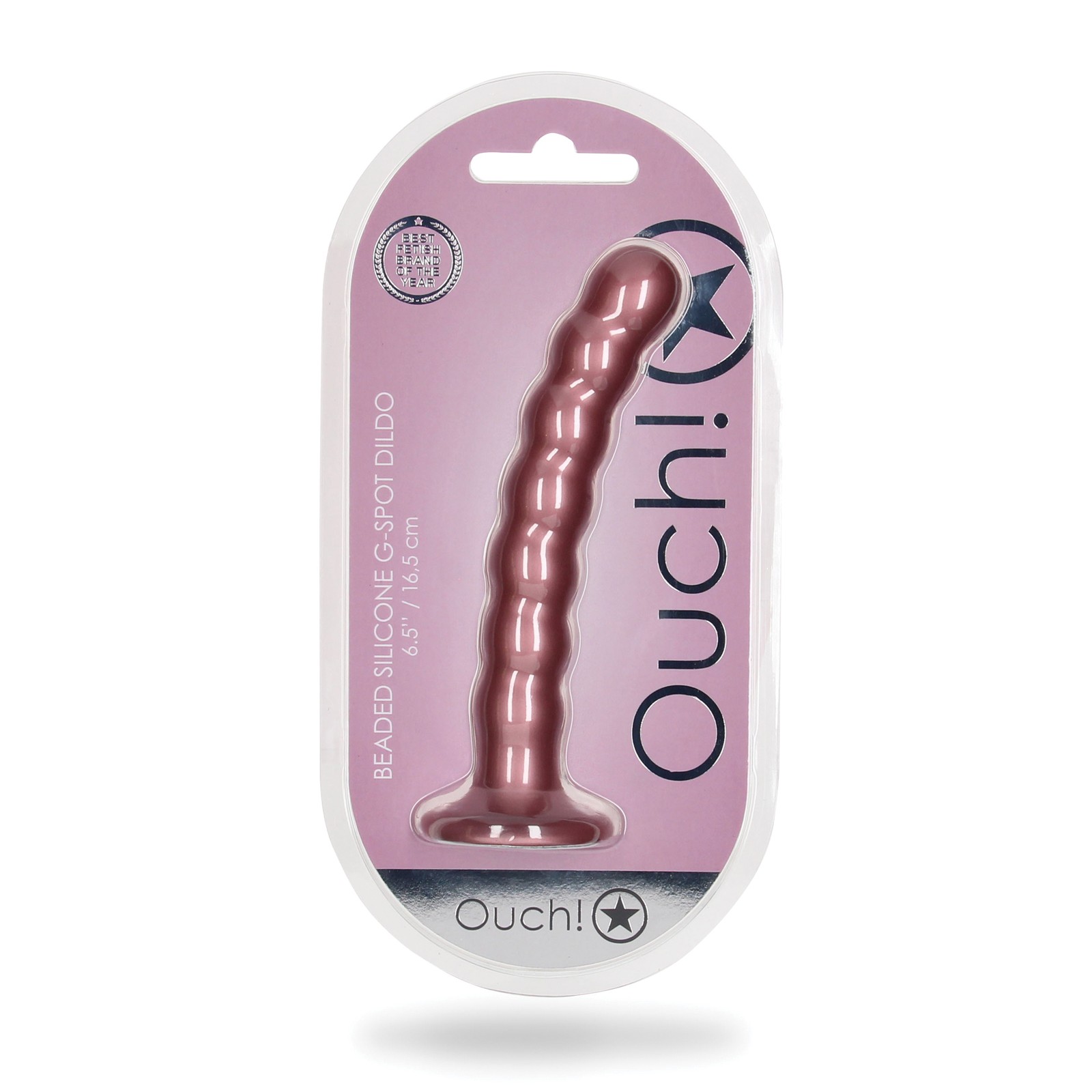 Shots Ouch Dildo G-Spot de 16.5 cm Oro Rosa