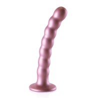 Shots Ouch 6.5 Inch Beaded G-Spot Dildo Rose Gold