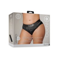 Bragas Strap On Vibrantes Ouch Negras XL/XXL