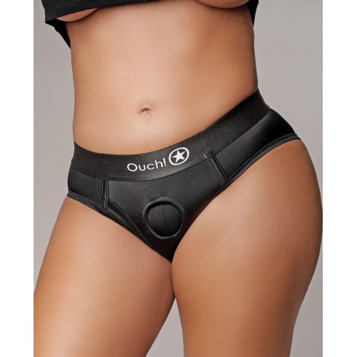 Bragas Strap On Vibrantes Ouch Negras XL/XXL