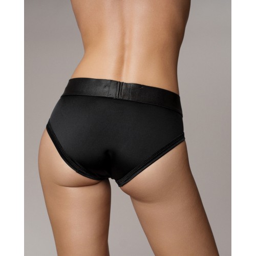 Shots Ouch Vibrating Strap On High-Cut Brief Black