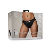 Arnés de Panty Vibrante Shots Ouch Strap On Negro Mediano Grande