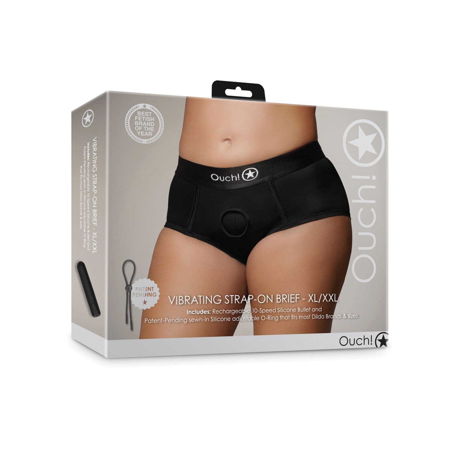 Shorts Strap-On Vibrantes Ouch XL XXL