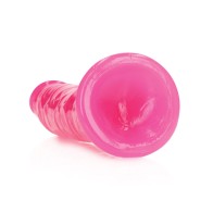 Dildo Slim RealRock 8 Rosa Neón