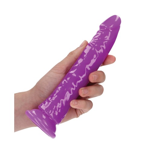 RealRock 8 inch Slim Glow in the Dark Dildo