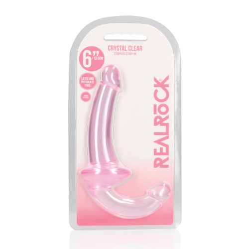 Shots RealRock Strap-On Sin Correas de 6 Pulgadas Rosa