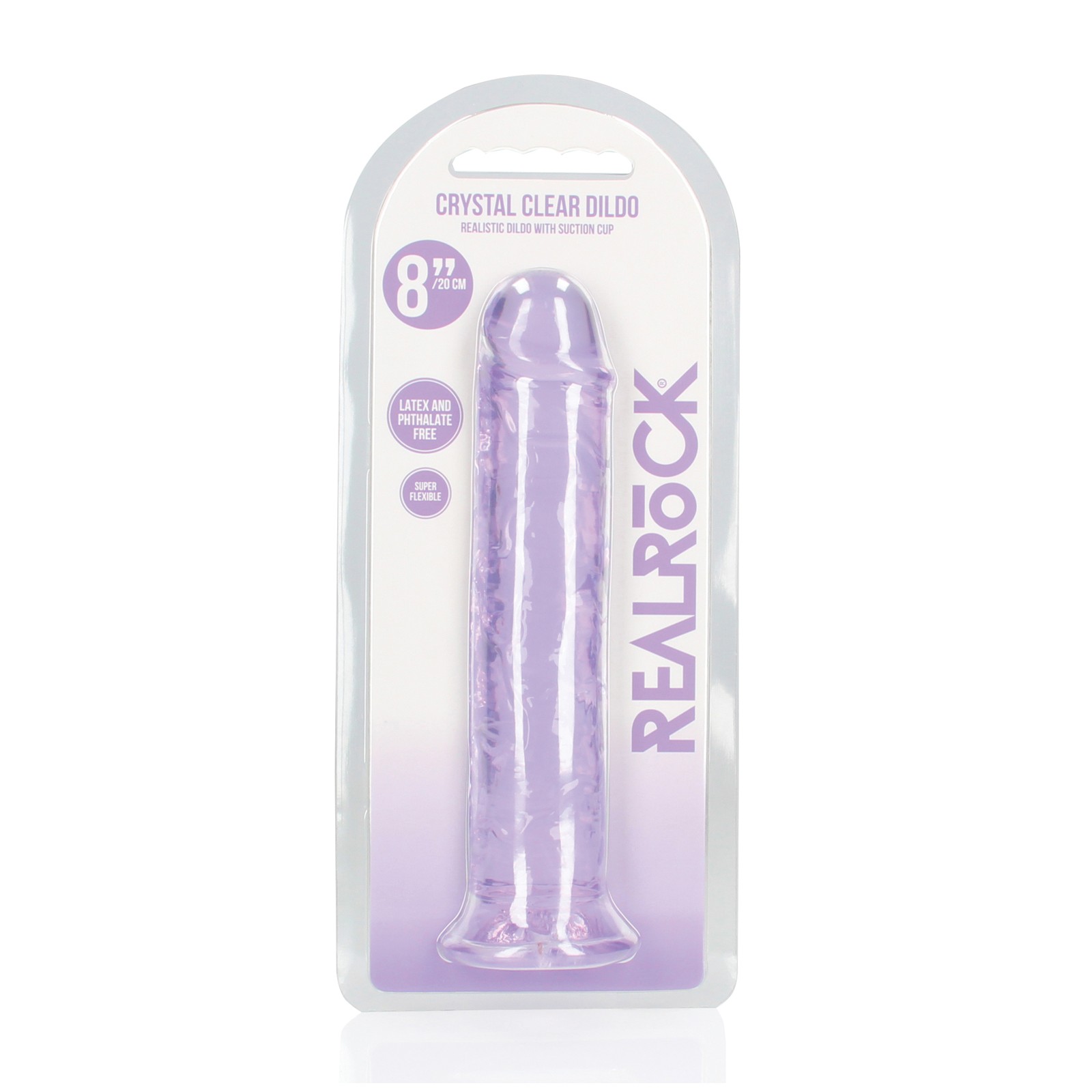 Shots RealRock 8" Straight Dildo