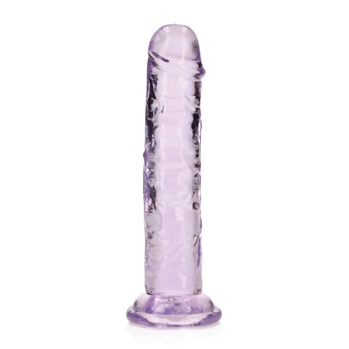 Dildo RealRock de 6" con Succión Púrpura