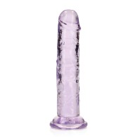 Dildo RealRock de 6" con Succión Púrpura