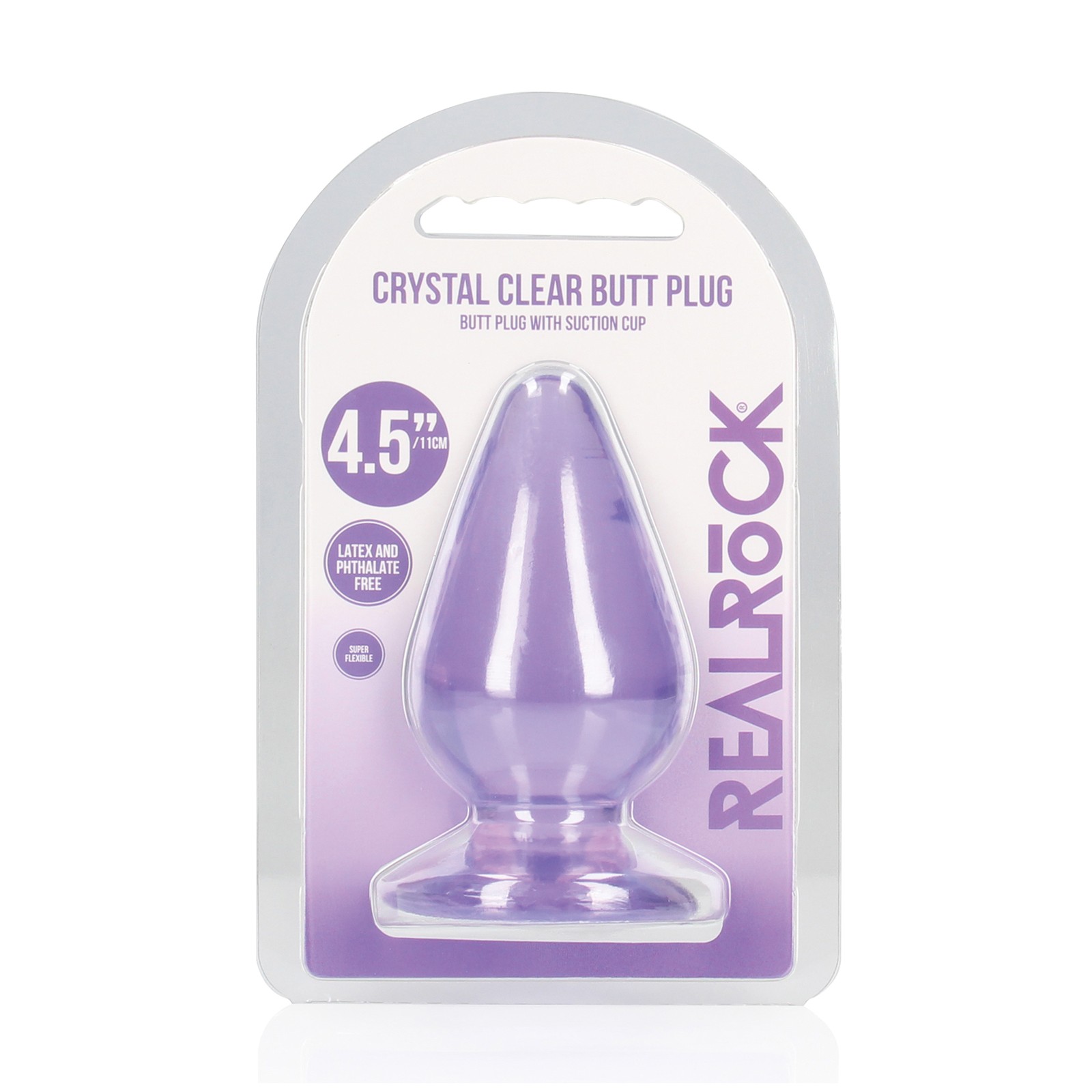 Plug Anal RealRock de 4.5" Morado