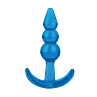 Plug con Perlas para Principiantes Blue Line de 3.75 Pulgadas - Azul Jelly