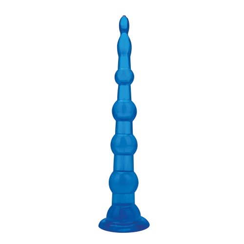 Blue Line C & B 8.5 inch Anal Beads with Suction Base