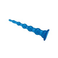 Blue Line C & B 8.5 inch Anal Beads with Suction Base