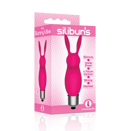 The 9's Silibuns Bunny Bullet Vibrator - Pink