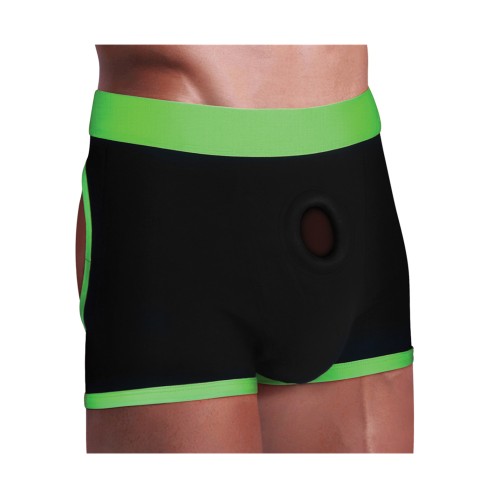 Boxers Strap-on Get Lucky - M-L Negro/Verde