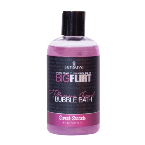 Sensuva Big Flirt Baño de Burbujas con Pheromonas - 8 oz