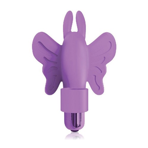 The 9's Flirtfinger Butterfly Purple Vibrator