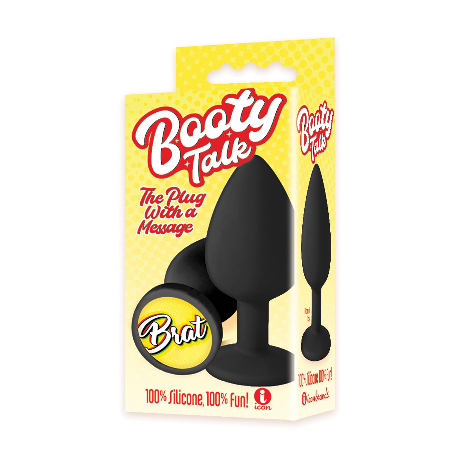 The 9's Booty Calls Brat Plug - Black