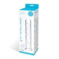 Dildo de Vidrio Extra Grande 10 Pulgadas Claro