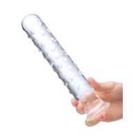 Dildo de Vidrio Extra Grande 10 Pulgadas Claro