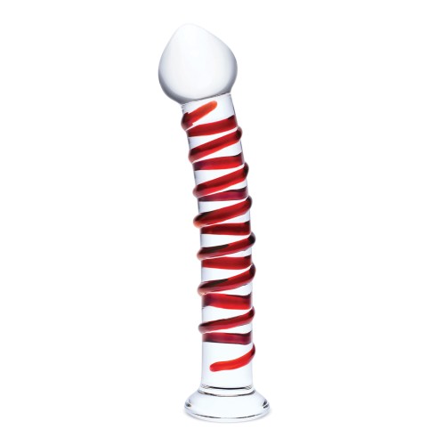 Glas 10" Mr. Swirly Dildo Red