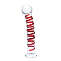 Glas 10" Mr. Swirly Dildo Red