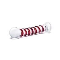 Glas 10" Mr. Swirly Dildo Red