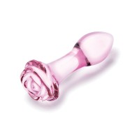 Juego de Plug Anal Rosebud de Glas