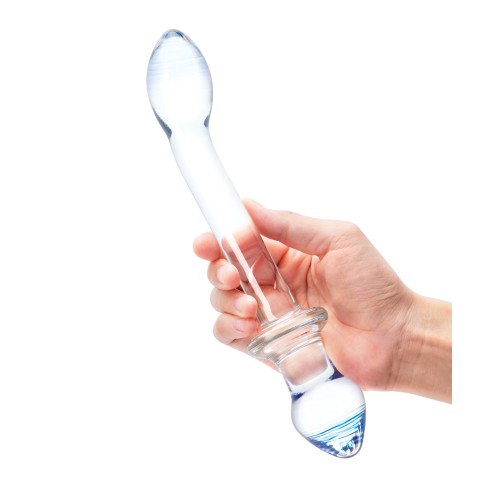 Clear 9.5 Inch Double Play Dual Ended Dildo