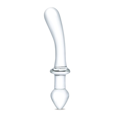 Glas 9 Inches Classic Curved Dual Ended Dildo Clear