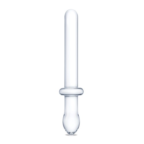 Dildo Clásico Dual de Vidrio - Transparente