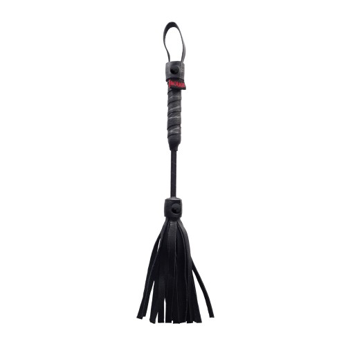 Rouge Mini Leather Flogger - Black